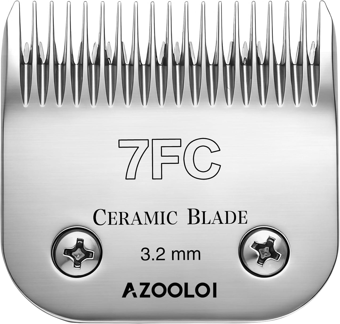 #3FC Detachable Ceramic Pet Grooming Clipper Replacement Blade - 13mm(1/2") Cut, PVD Powder Metallurgy 440C Lower & Ceramic Upper, Fits Andis - for Long Coat Preservation & Natural Finish - Image 12