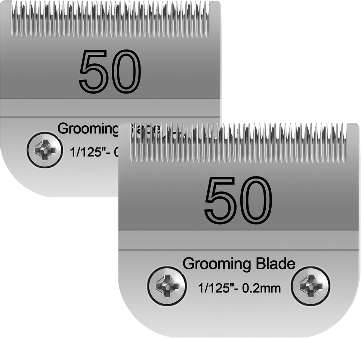 50# 0.2mm 1/125" Blade, Pet Grooming Clipper Replacement Blades Compatible with andis/wahl/Oster Dog A Series Clippers, Detachable, Size 50, Stainless Steel, Extremely Short in Length (S50) - Image 13