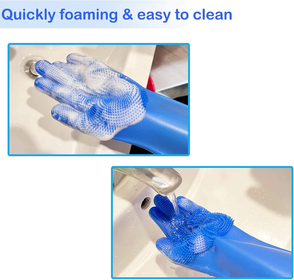 Yintoper silicone gloves cleaning kitchen dishes