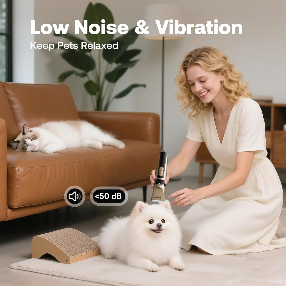 HEAPETS rechargeable pet grooming kit accessories