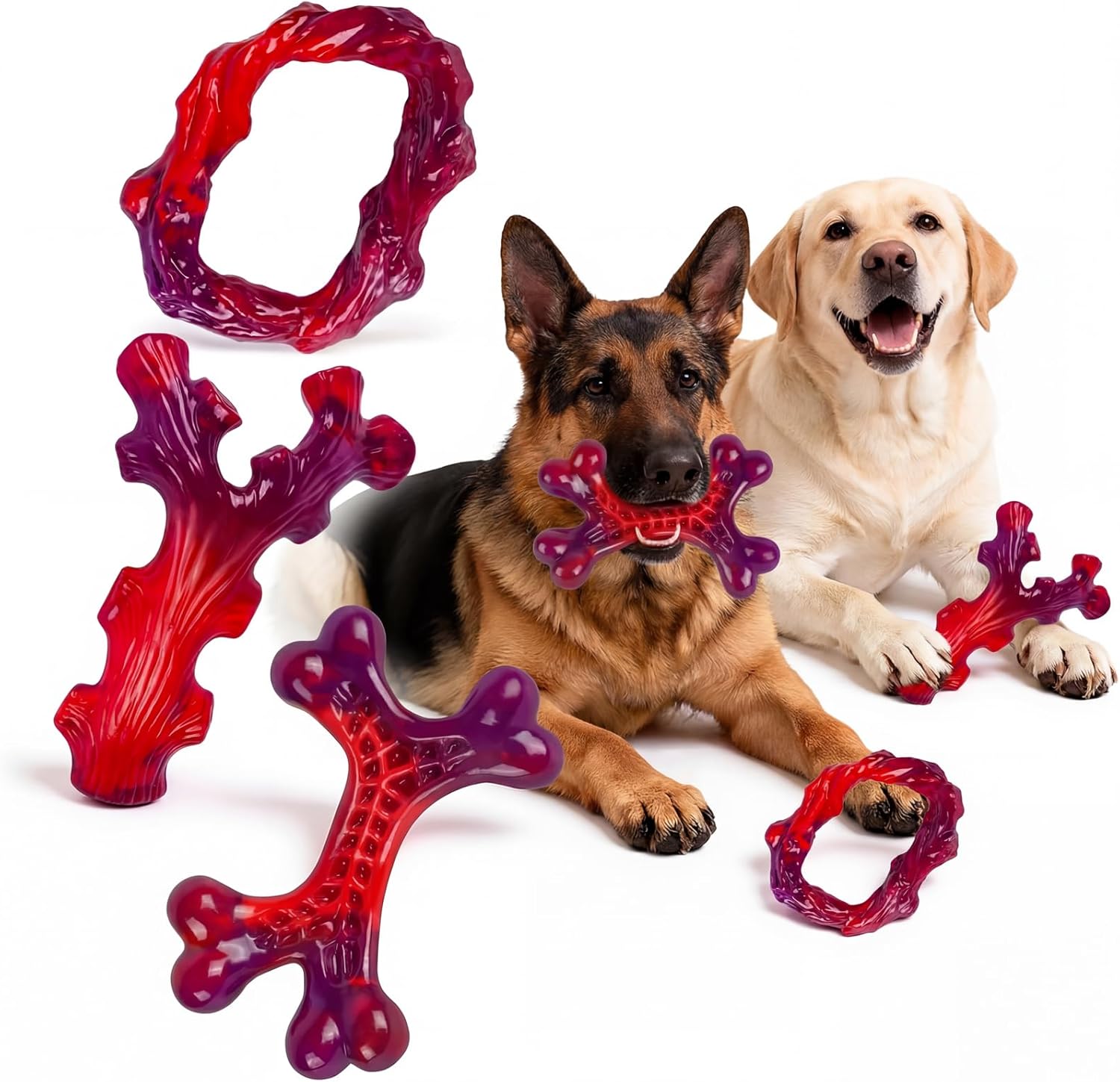 Frienhund Tough Dog Toys for Aggressive Chewers 3 Pack, Indestructible Dog Toys for Large Dogs, Dog Chew Toys, Aggressive Chew Toys to Keep Them Busy, Dog Toy for 30-75lbs Medium/Large Breeds - Image 10