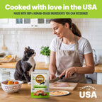 Healthy grain free real meat cat food single serve pouch