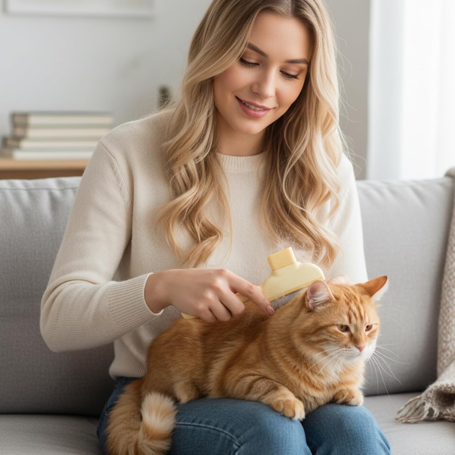 Ergonomic handles of the Dhgate cat flea comb set designed for comfortable pet grooming