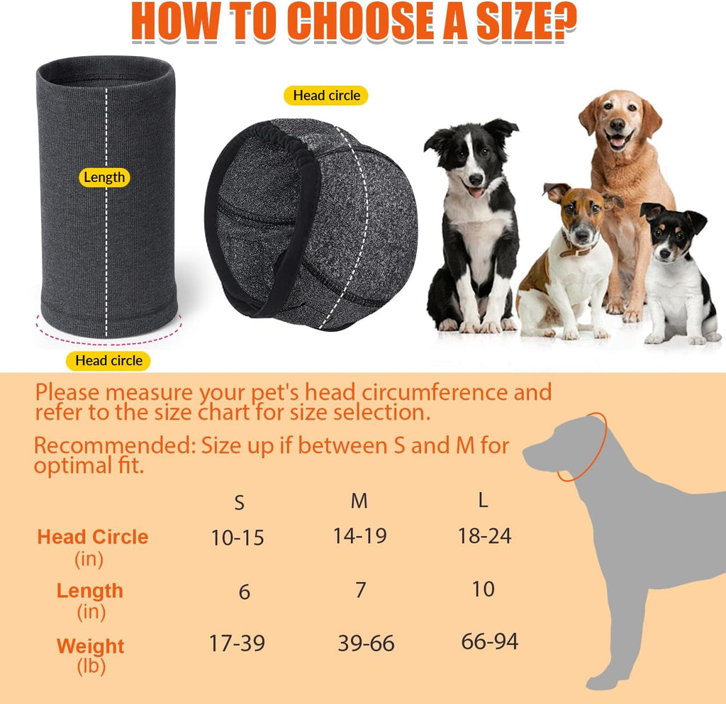 SlowTon anxiety relief dogs hat calming hood head cover
