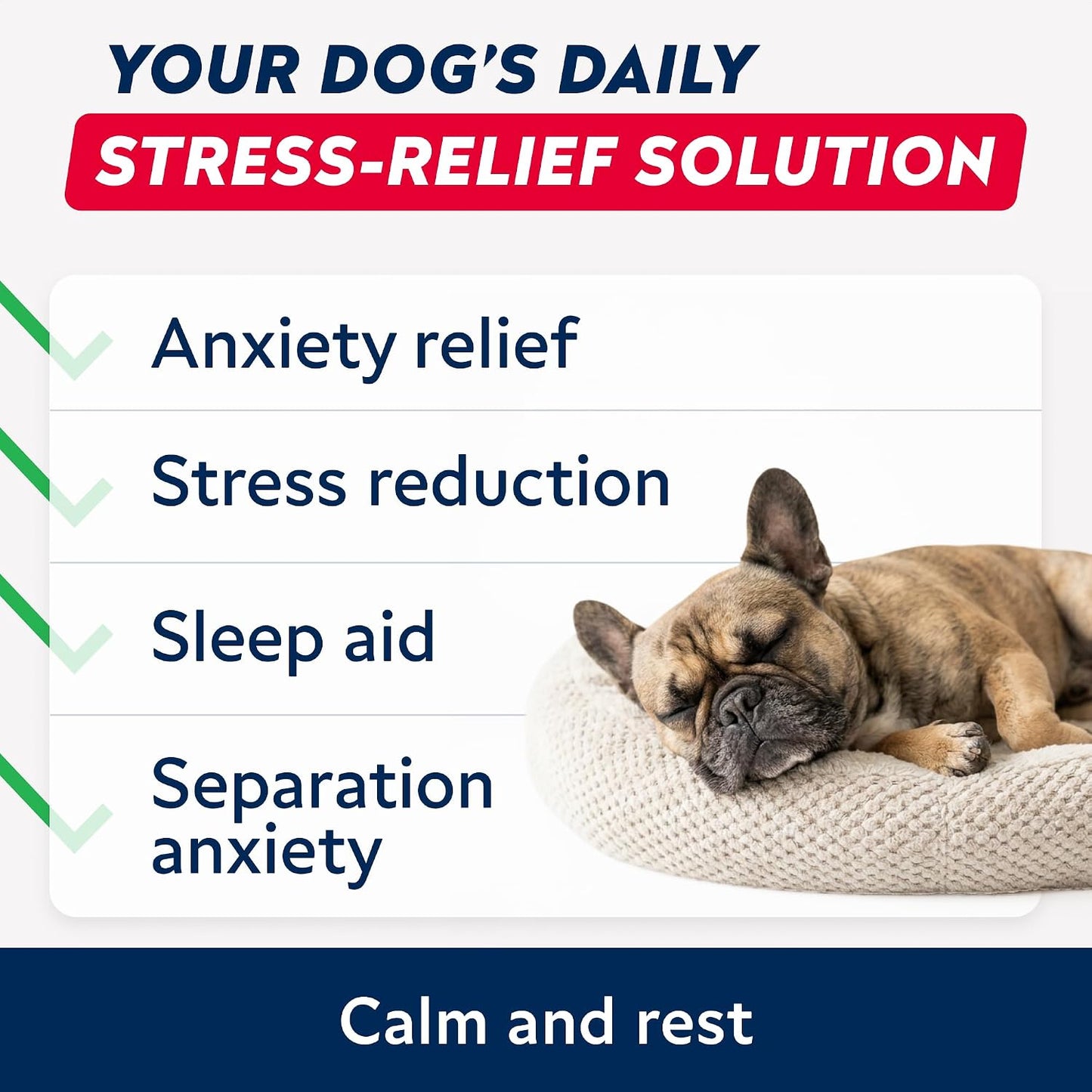 Imported USA made hemp calming treats for dogs packaging