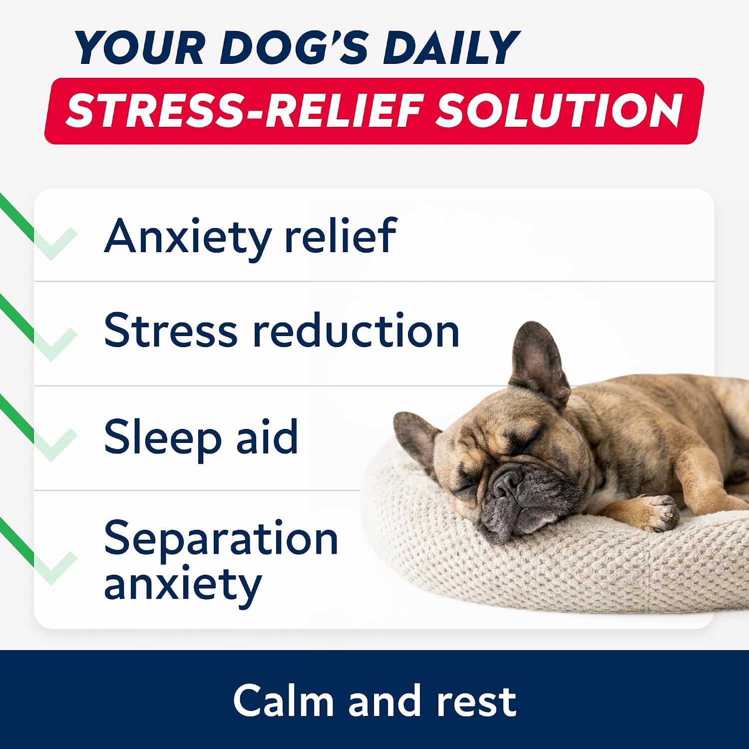 Imported USA made hemp calming treats for dogs packaging