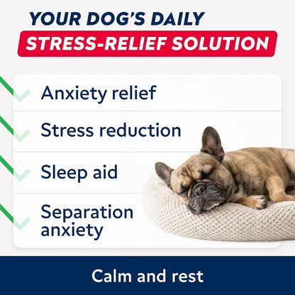 Imported USA made hemp calming treats for dogs packaging