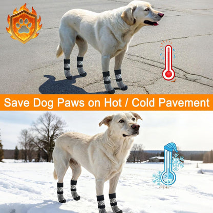 Close up of double-sided rubber grippers on dog socks