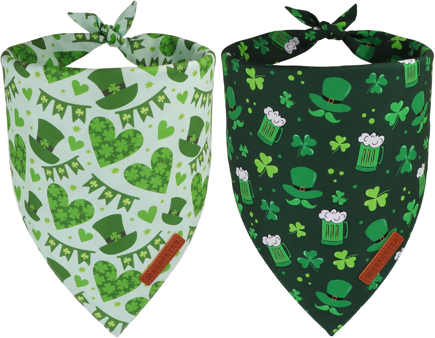 USA imported premium festive dog neck scarf packaging view