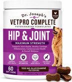Dr. Joseph's VetPro Complete Dog Hip & Joint Wellness Supplement - High-Strength Glucosamine, MSM, Omega & Chondroitin Chews and Breeds - Vet Formulated Chicken Dog Treat - 120 Count - Image 11
