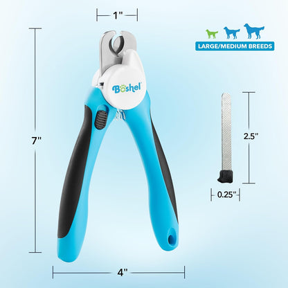 Boshel nail clipper with LED light turned on