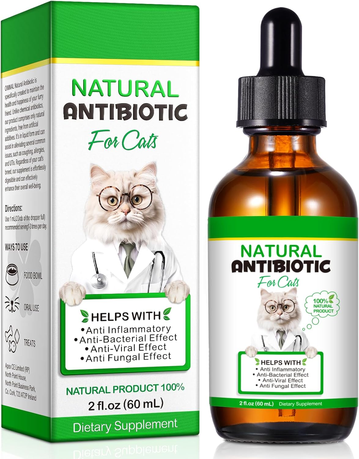 USA imported NBTREKTIE pet supplement container showing secure seal and storage instructions.