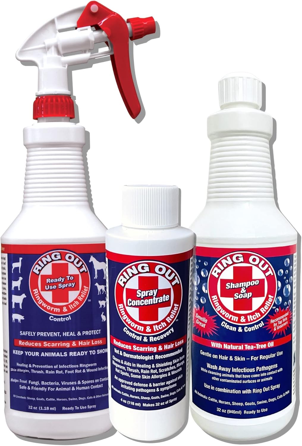 FlexTran Ringworm Prevention Pack front view for livestock