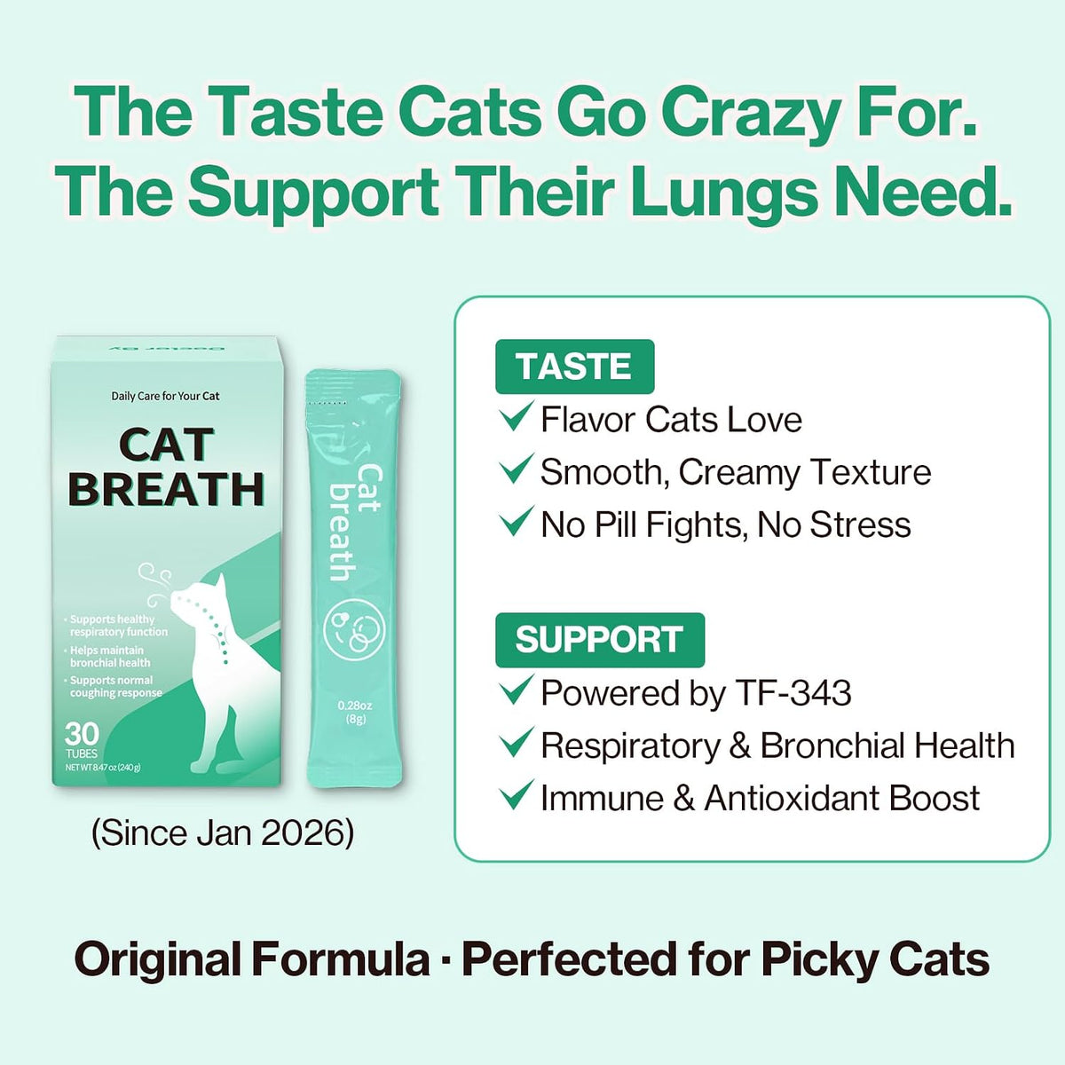 Doctor By cat breath paste containing patented plant complex extract TF 343