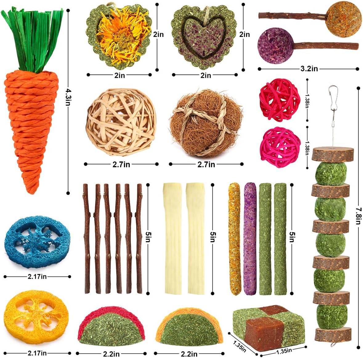 Premium USA imported pet treats for domestic rabbits and guinea pigs in India