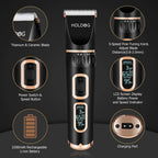 HOLDOG three speed low noise pet hair clippers close up of titanium ceramic blade