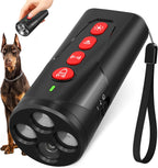 Dog Bark Deterrent Device, 3X Ultrasonic Anti Barking Device 6 Modes Dog Trainer Rechargeable & Portable Safe Bark Control Indoor Outdoor for All Dogs with LED Flashlight - Black - Image 10