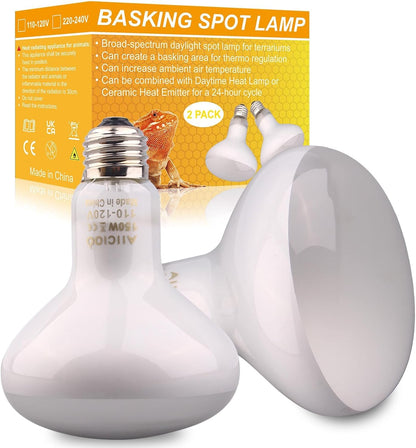 Aiicioo reptile basking light bulb front view for terrarium heating