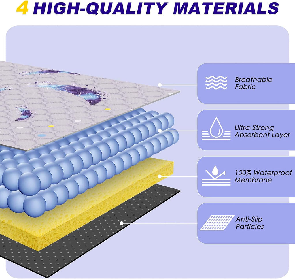 Anti-slip silicone backing on WanpeeGoo training pad