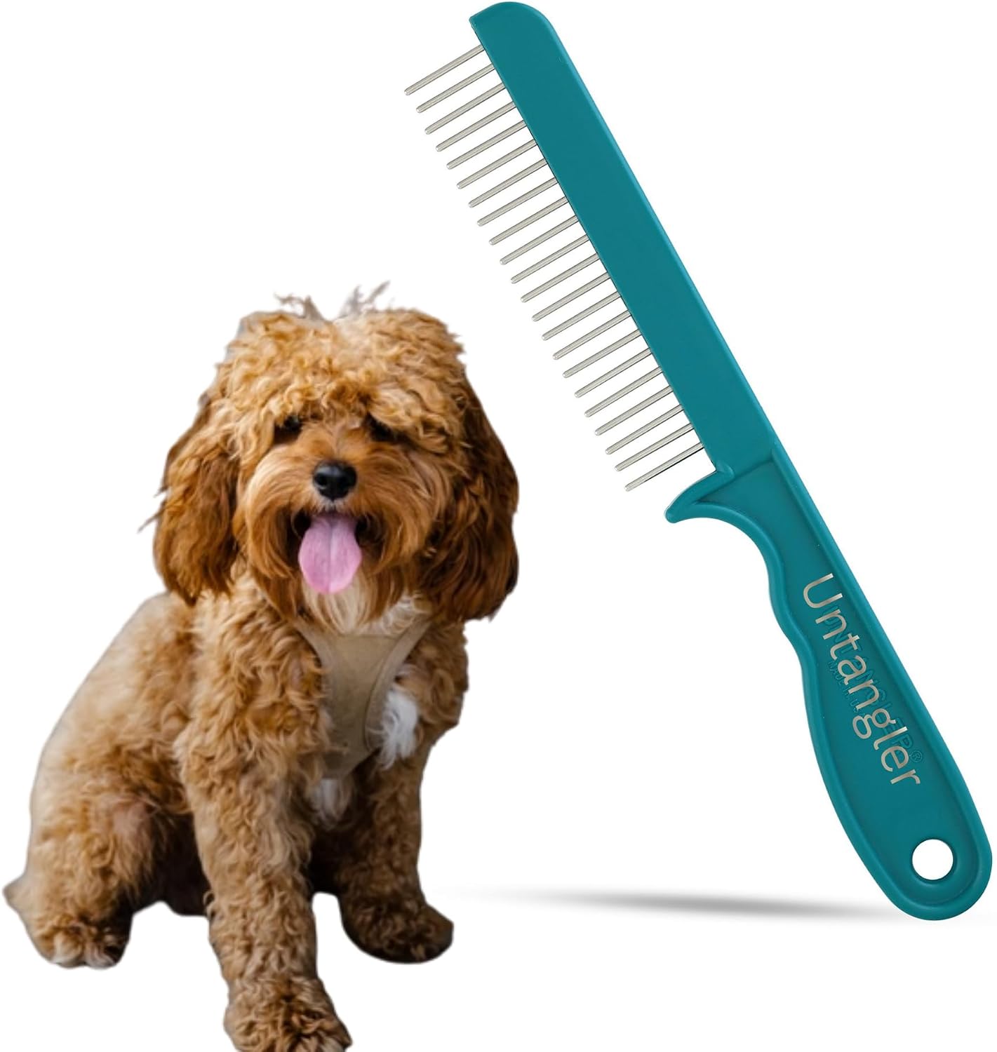 Super-Groom Combs with Smooth Rotating Teeth for Painless Mat Removal (Royal Purple, 22 Coarse-Teeth) - Image 14