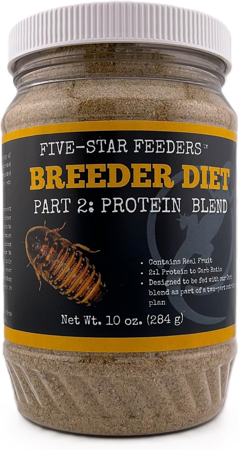 Reptile pet food supplement seal and lid view