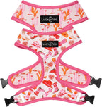 Lucy & Co. Reversible Dog Harness - Water-Repellent Neoprene, Dual-Print Design, Easy Swap Style, Adjustable Comfort Fit - Cheery Cherries Reversible Harness - Large - Image 15