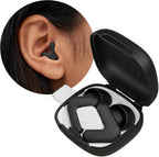 Alpine Hearing Protection Silence Earplugs front view showing black V-shape design