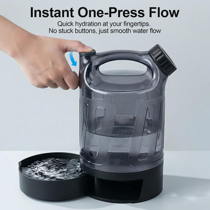 All For Paws large dog water bottle bowl dispenser integrated drinking trough closeup