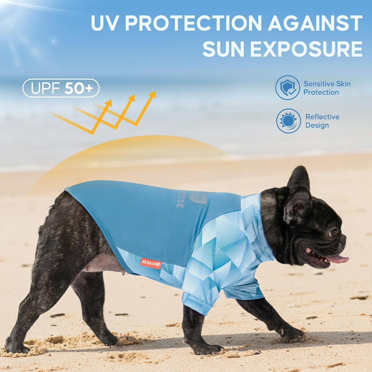 Two pack Kyeese cooling sun shirts for small dogs