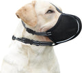 Zoomtail breathable mesh dog muzzle front view for medium dogs