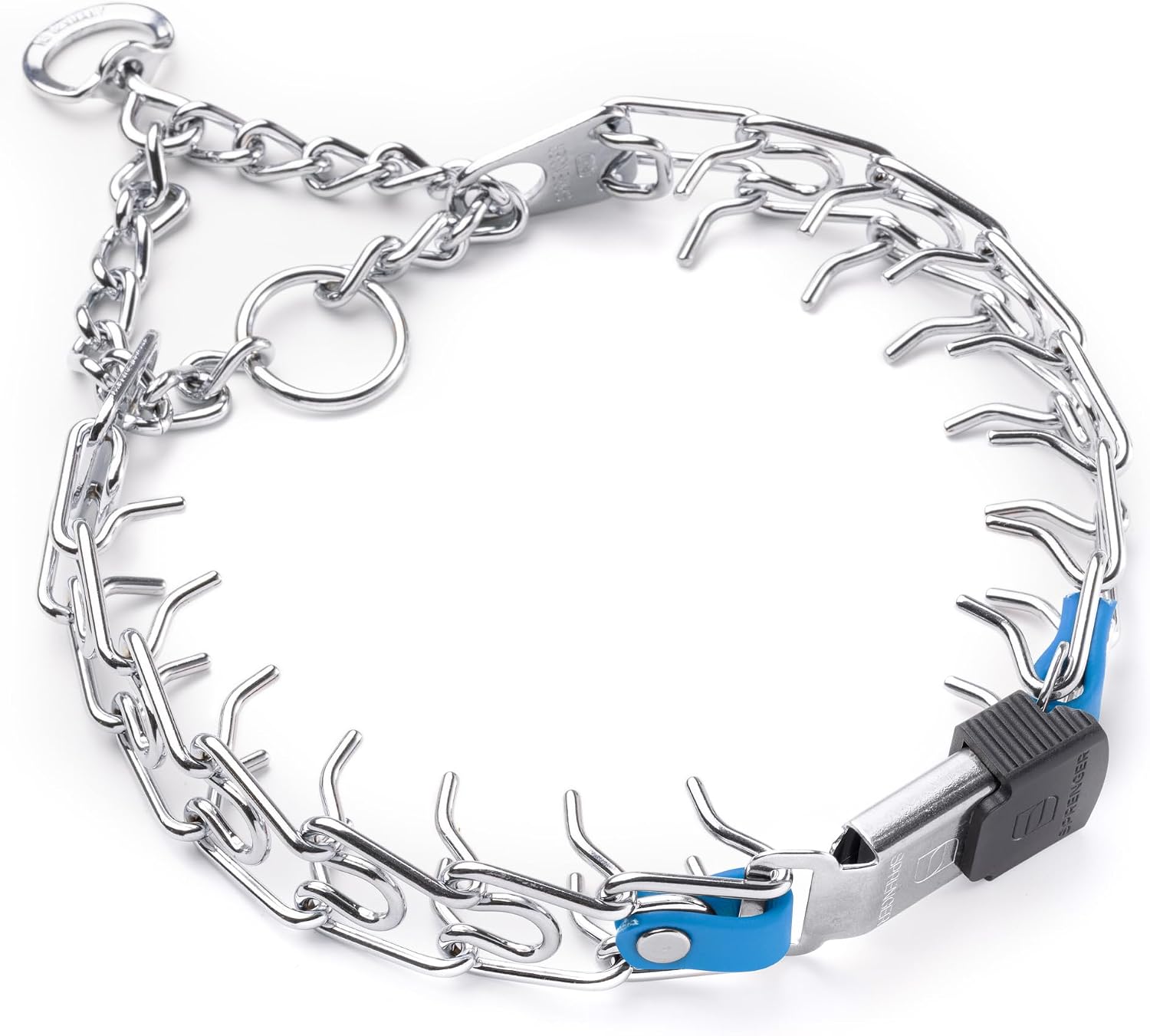 Herm Sprenger Chrome Plated Steel Dog Collar with Short Links and Quick Release ClicLock Buckle and Biothane Insert Made in Germany 20in x 3.0mm (Neck Size up to 16-17in) (Passionfruit Pink) - Image 11