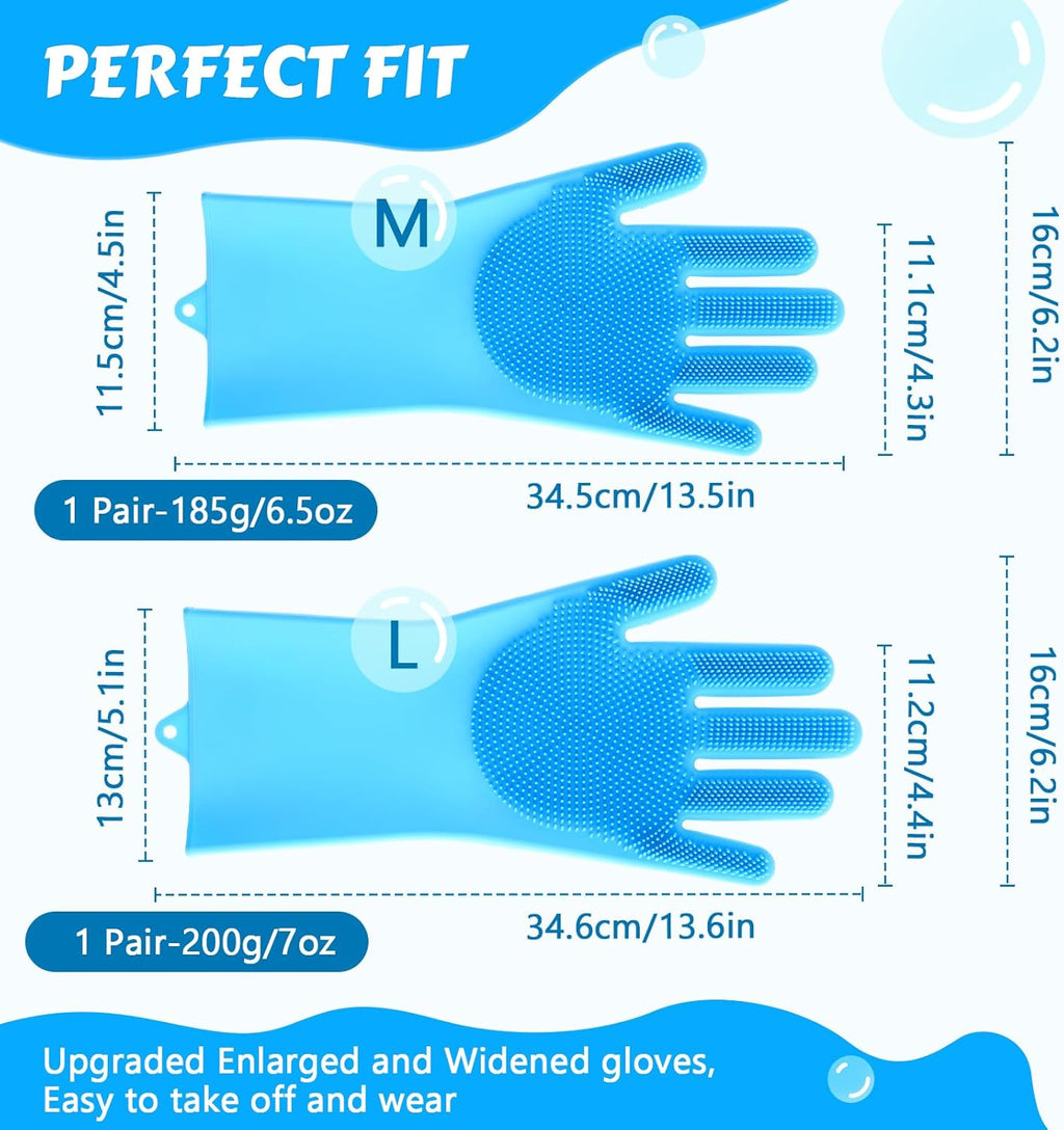 Side profile of Pecute silicone pet glove with hanging hole detail