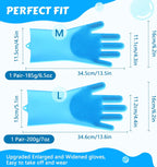 Side profile of Pecute silicone pet glove with hanging hole detail