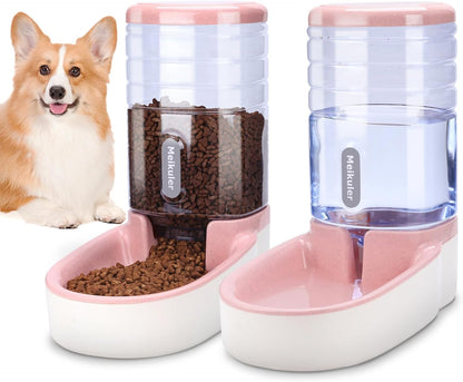 Meikuler premium navy blue automatic pet feeder for Indian households side angle view