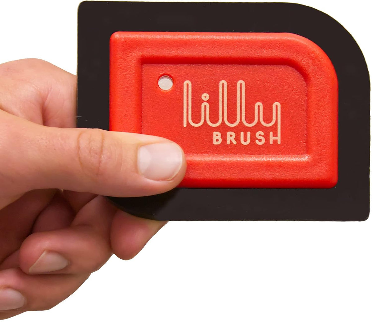 Packaging view of the authentic USA imported Lilly Brush pet hair detailer.