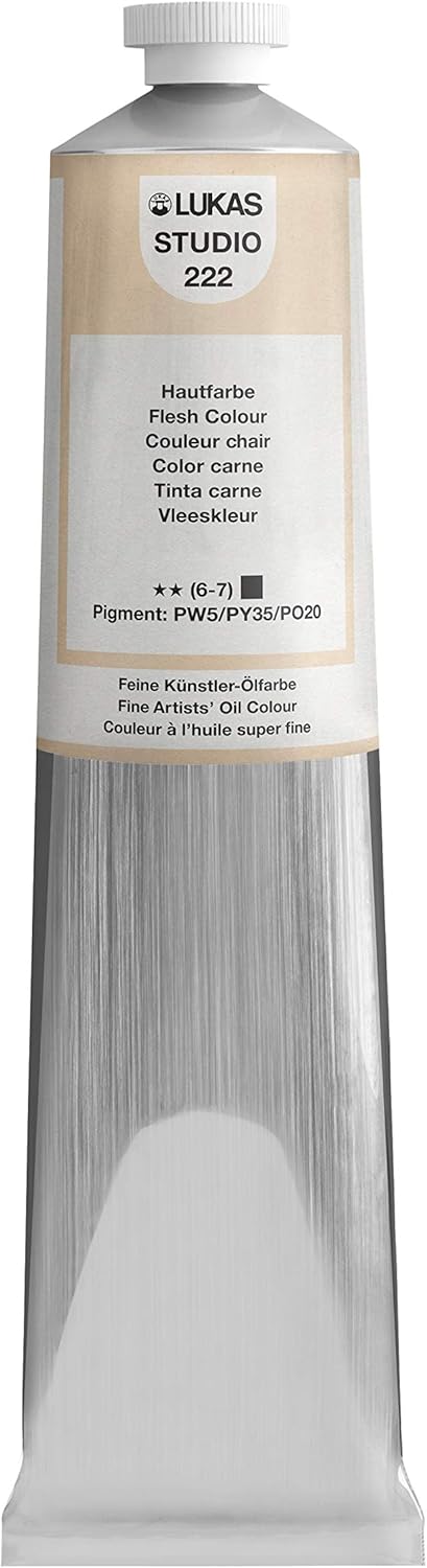 Beeswax and linseed oil infused professional oil paint tube