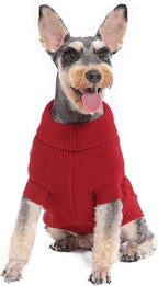 Small Dog Sweaters, Soft Knit Cold Weather Turtleneck Dog Clothes, Lightweight Warm Puppy Sweater for Chihuahua, Dachshund, Shih Tzu, Yorkie (Dark Blue, M) - Image 14
