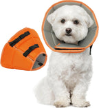 Close up of soft padded fabric on letsqk pet medical collar