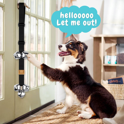 Cooyoo adjustable dog bells showing stainless steel construction