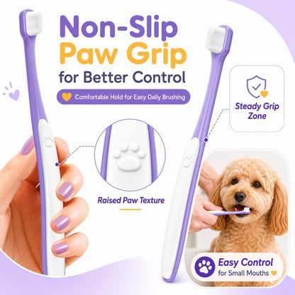 Comparing VVHOMIFE mini brush head size for small breeds