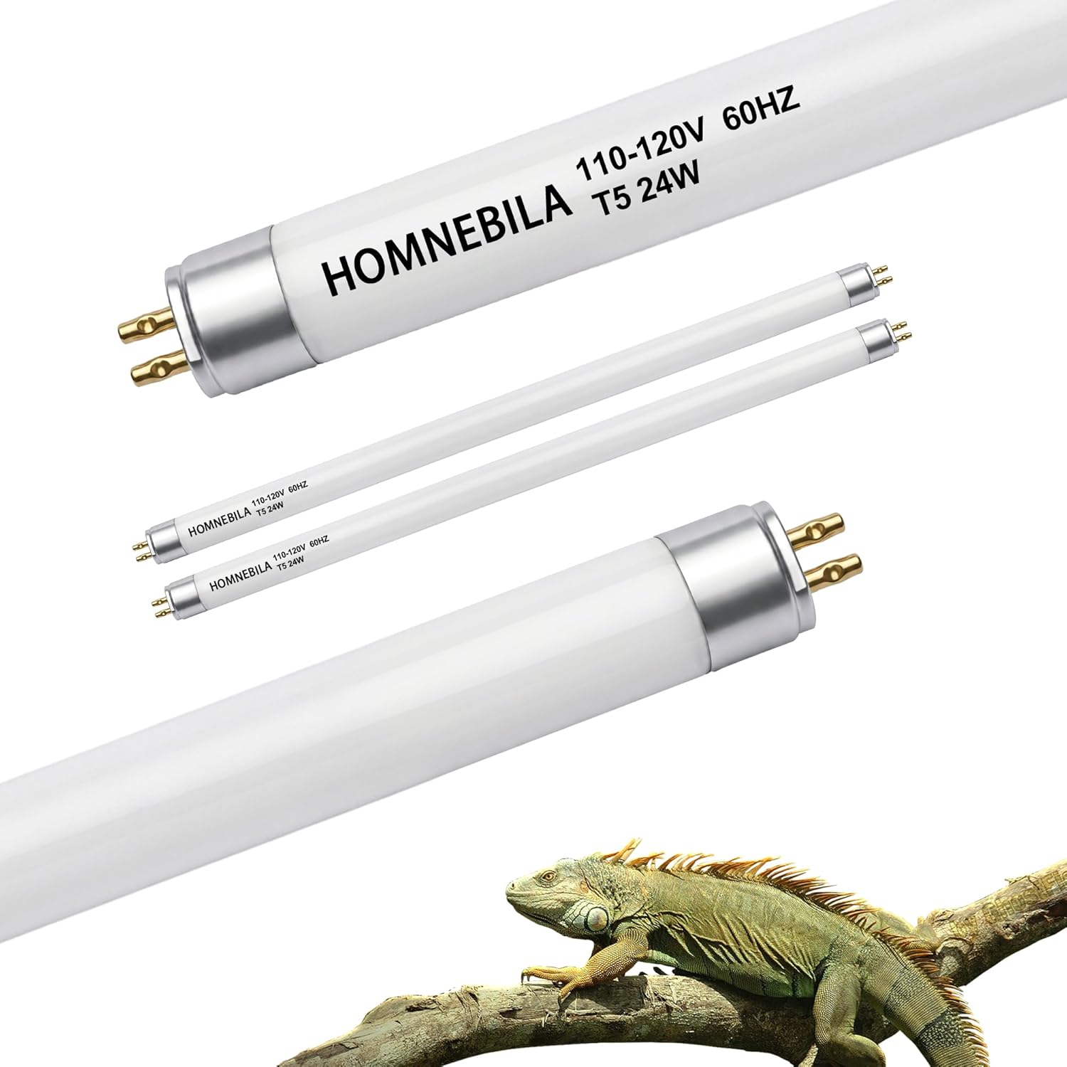 T5 10.0 UVB Reptile Light Fixture, T5 UVA UVB Light Tube Lamp Blub 24W 22" for Bearded Dragon, Tortoise,Desert Lizards,Leopard Gecko,Reptile & Amphibian Lamp - Image 12