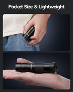 Morpilot aluminum water resistant ultraviolet flashlight with wrist strap