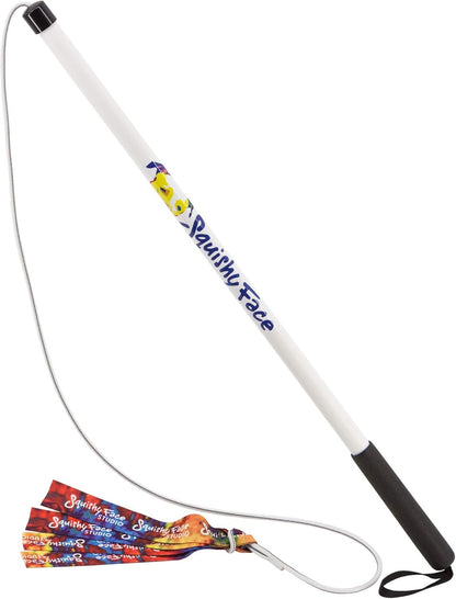 Authentic USA imported dog exercise pole with the machine washable polyester webbing lure attached.
