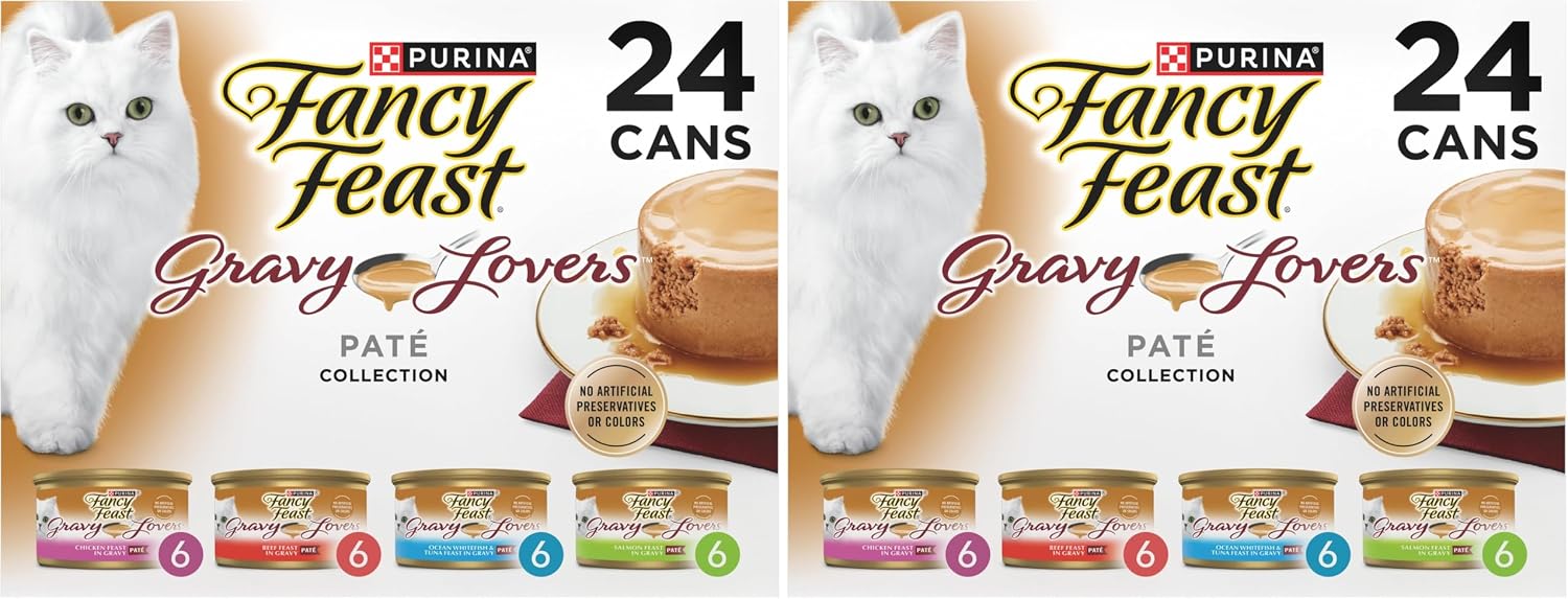 Purina Fancy Feast Gravy Lovers Variety Pack Feast Pate in Wet Cat Food Gravy - (Pack of 1) 4.5 lb. Boxes - Image 12