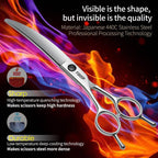 Left handed ergonomic handle design of Fogosp pet scissors