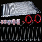 Xlehoely transparent acrylic nail art display stand front view