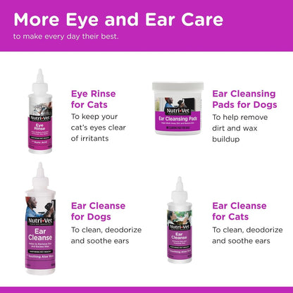 Authentic imported Nutri-Vet dog eye care product for removing dried mucus