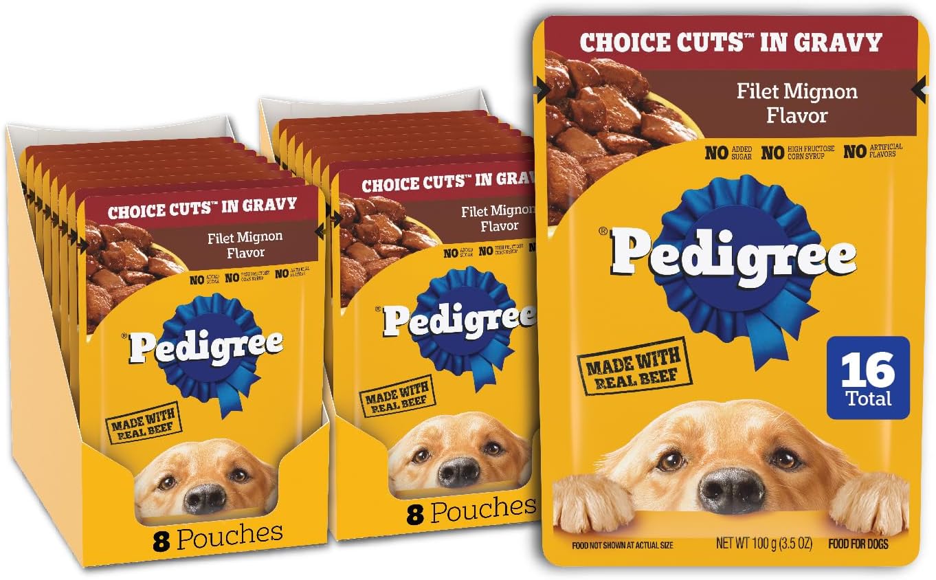 Pedigree Choice Cuts in Gravy Wet Dog Food, Adult Soft Wet Dog Food, Variety Pack, 3.5 oz. Pouches, 30 Count - Image 14
