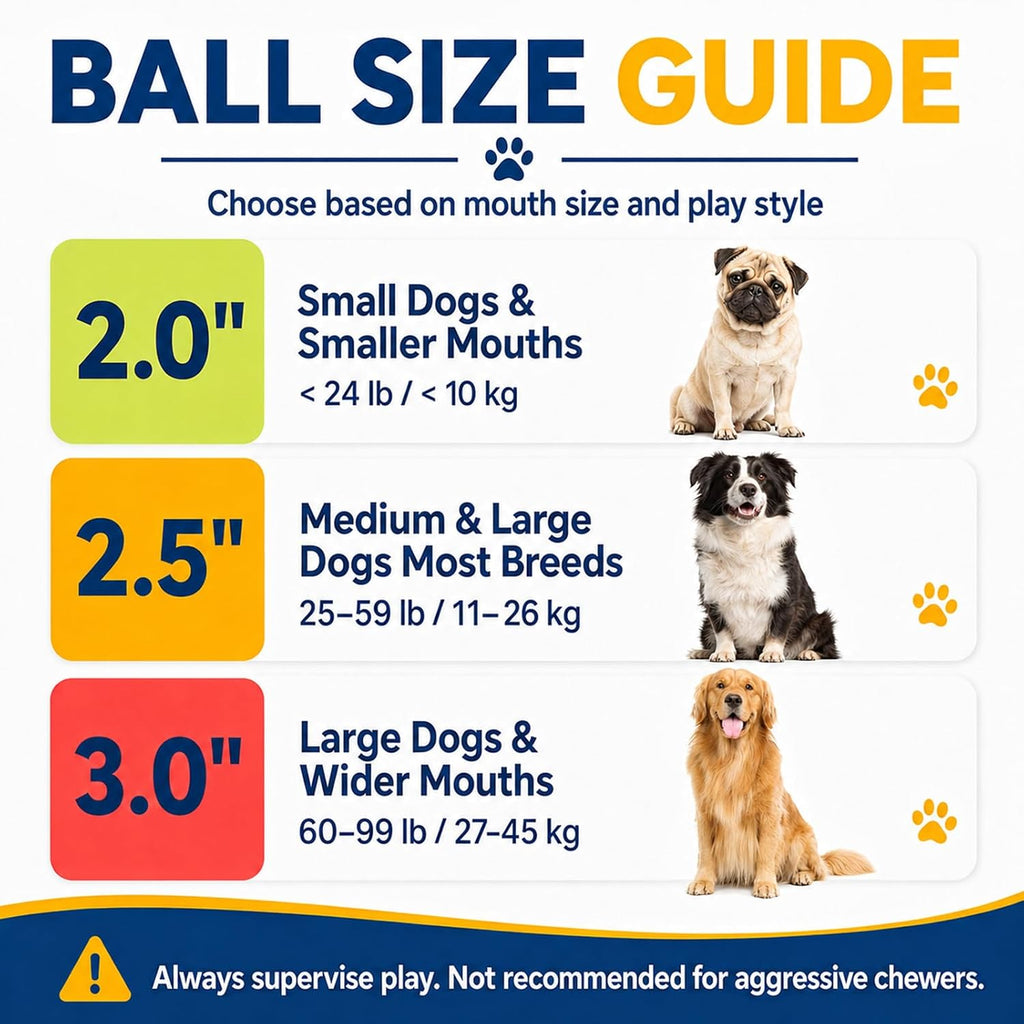 Mesh drawstring bag included with Insum dog balls