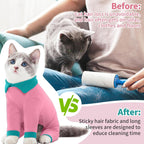 T'CHAQUE anti-shedding cat pajamas side profile